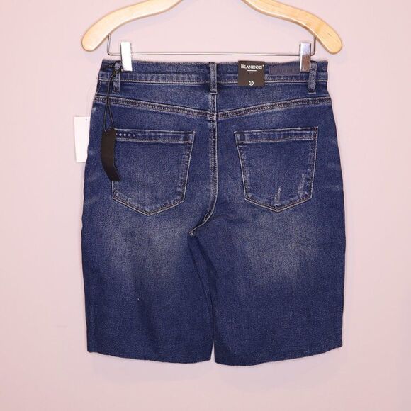 NWT Blank NYC Denim Cut Off Shorts Bermuda Sz 27 - Picture 3 of 6